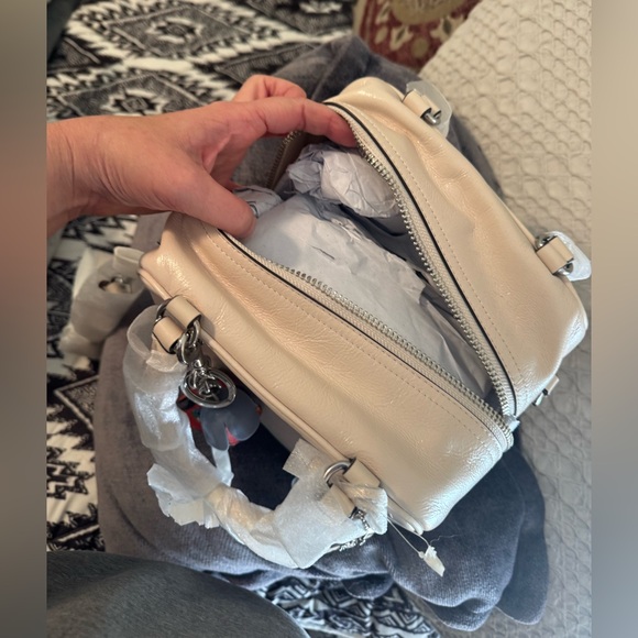 New With Tags- Coach Cube Rogue in White Patent Leather - Picture 5 of 14